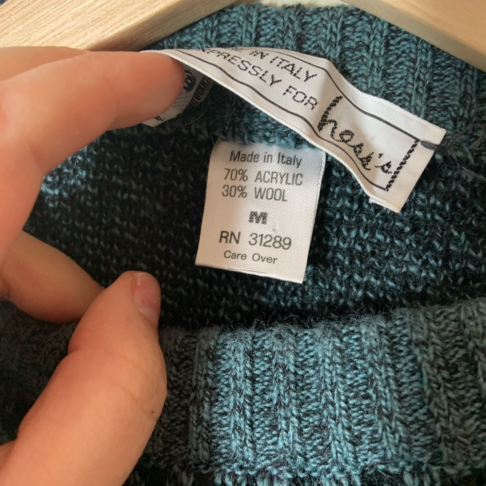 Vintage | Italian wool blend Nordic print sweater - Picture 4 of 4